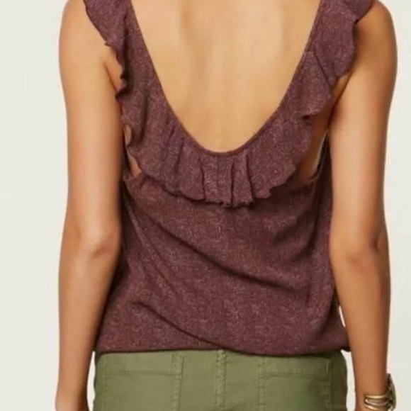 NWT O'Neill Geneva Ruffle Tank MSRP $38 P2P M:17.5 ,L:18.5 - Picture 2 of 4